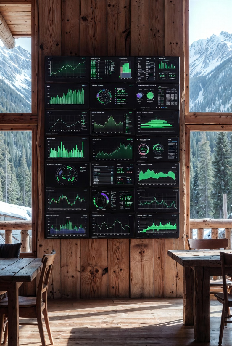 A luxury cockpit dashboard with clean code architecture glowing on a holographic display